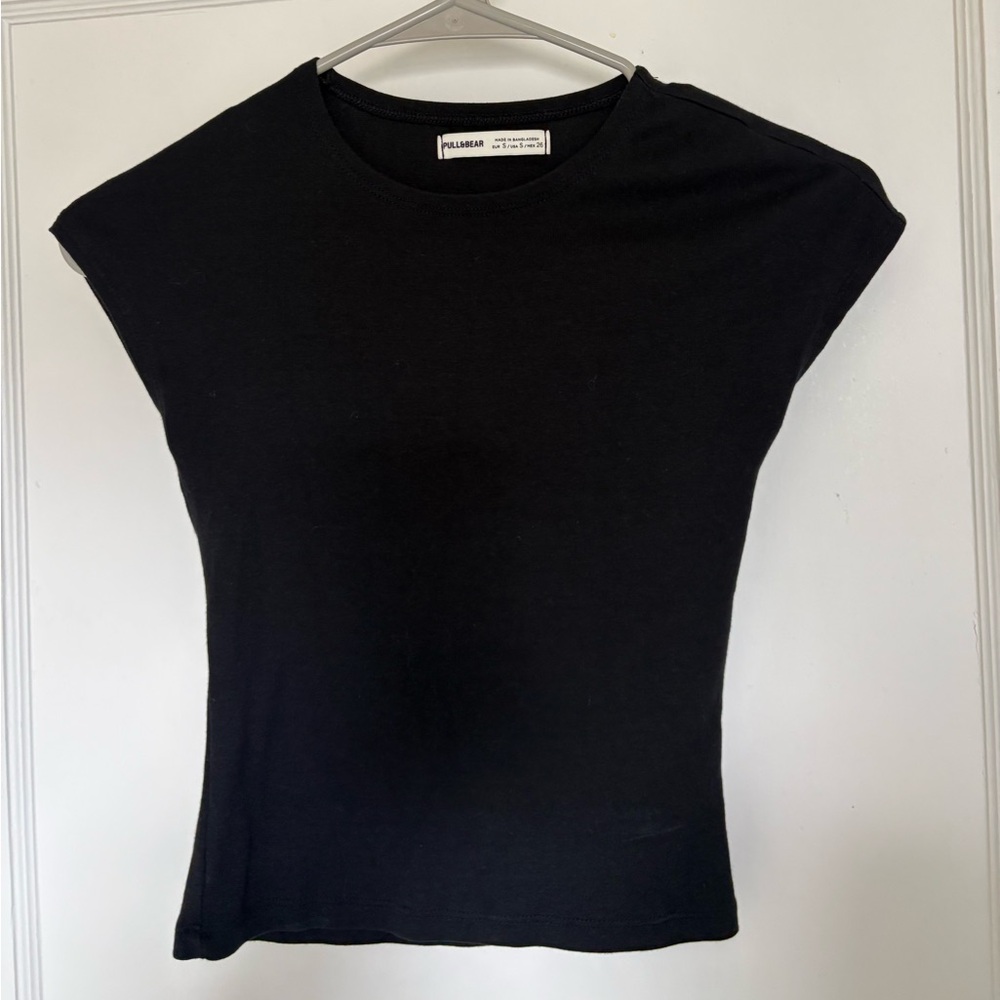 Pull & Bear Womens Black Top Shirt Small